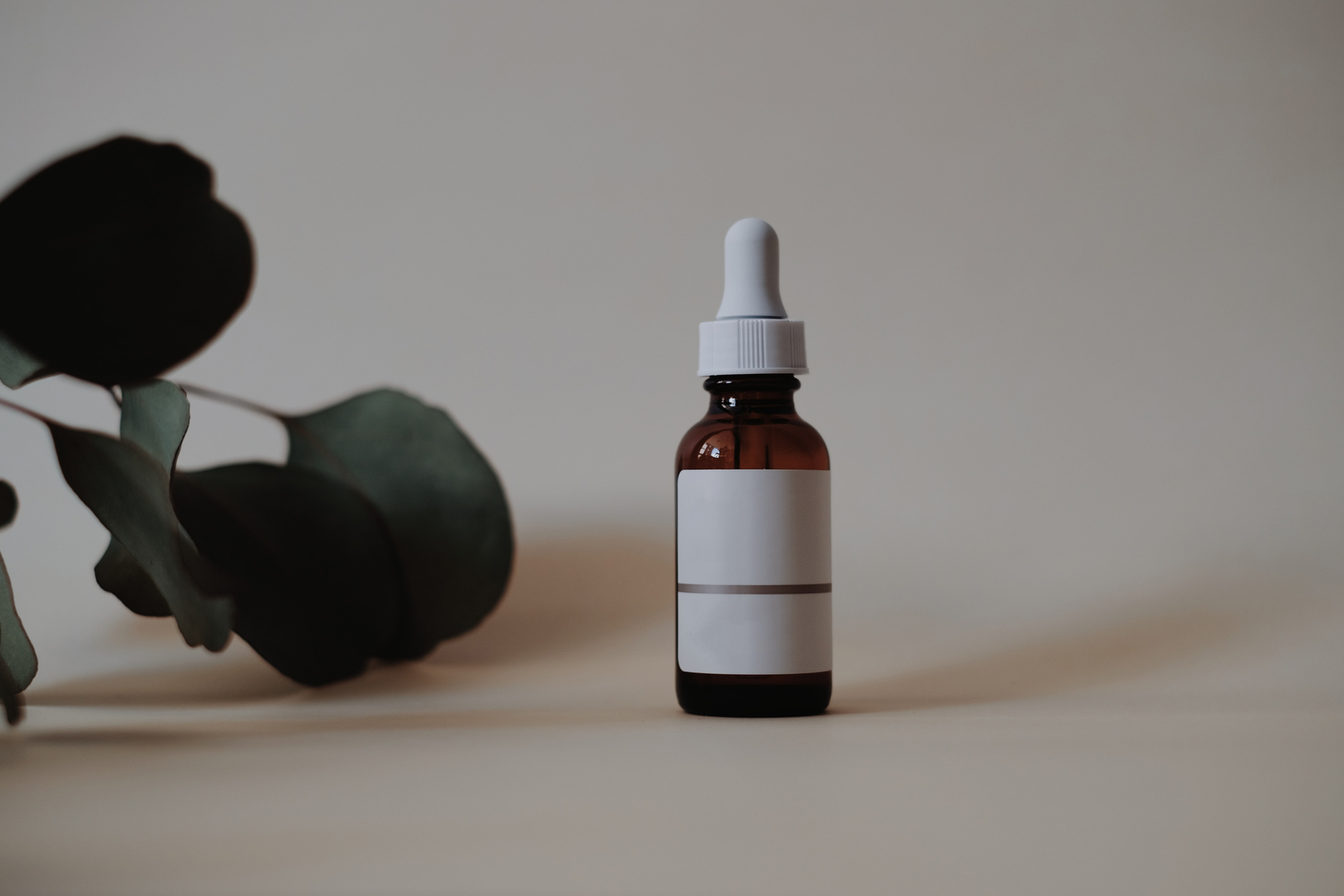 Skincare product in dropper bottle
